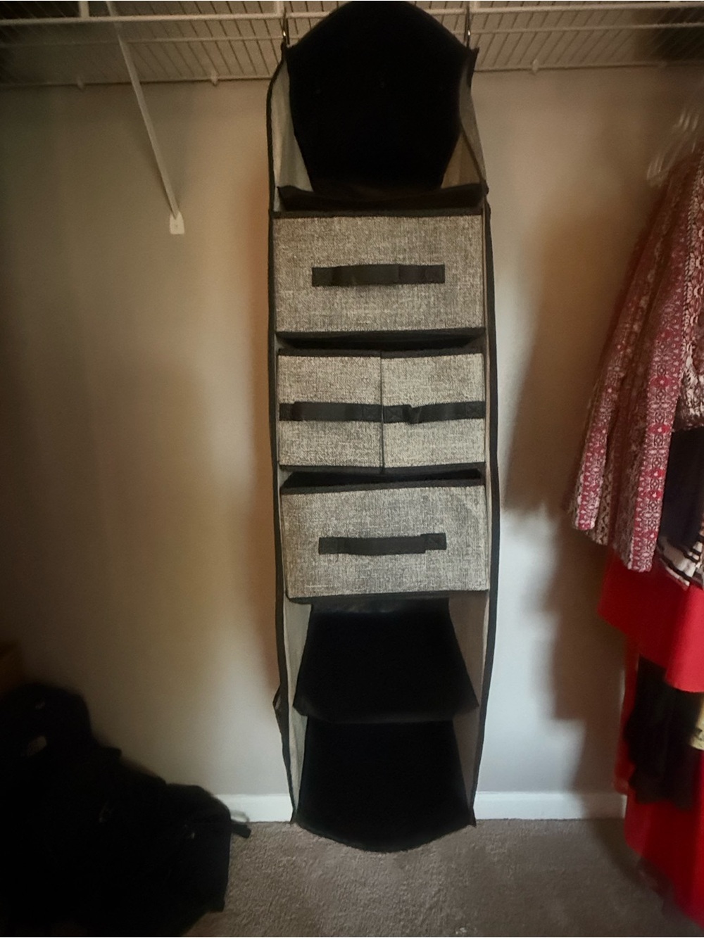 Hanging Closet Organizer with Drawers